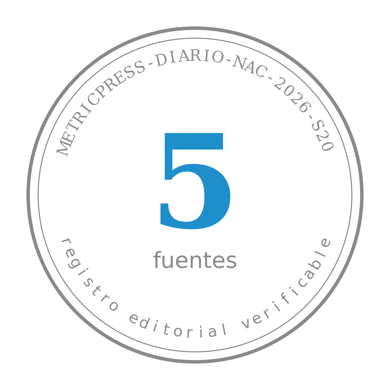 Timbre METRICPRESS-DIARIO-NAC-2026-S20