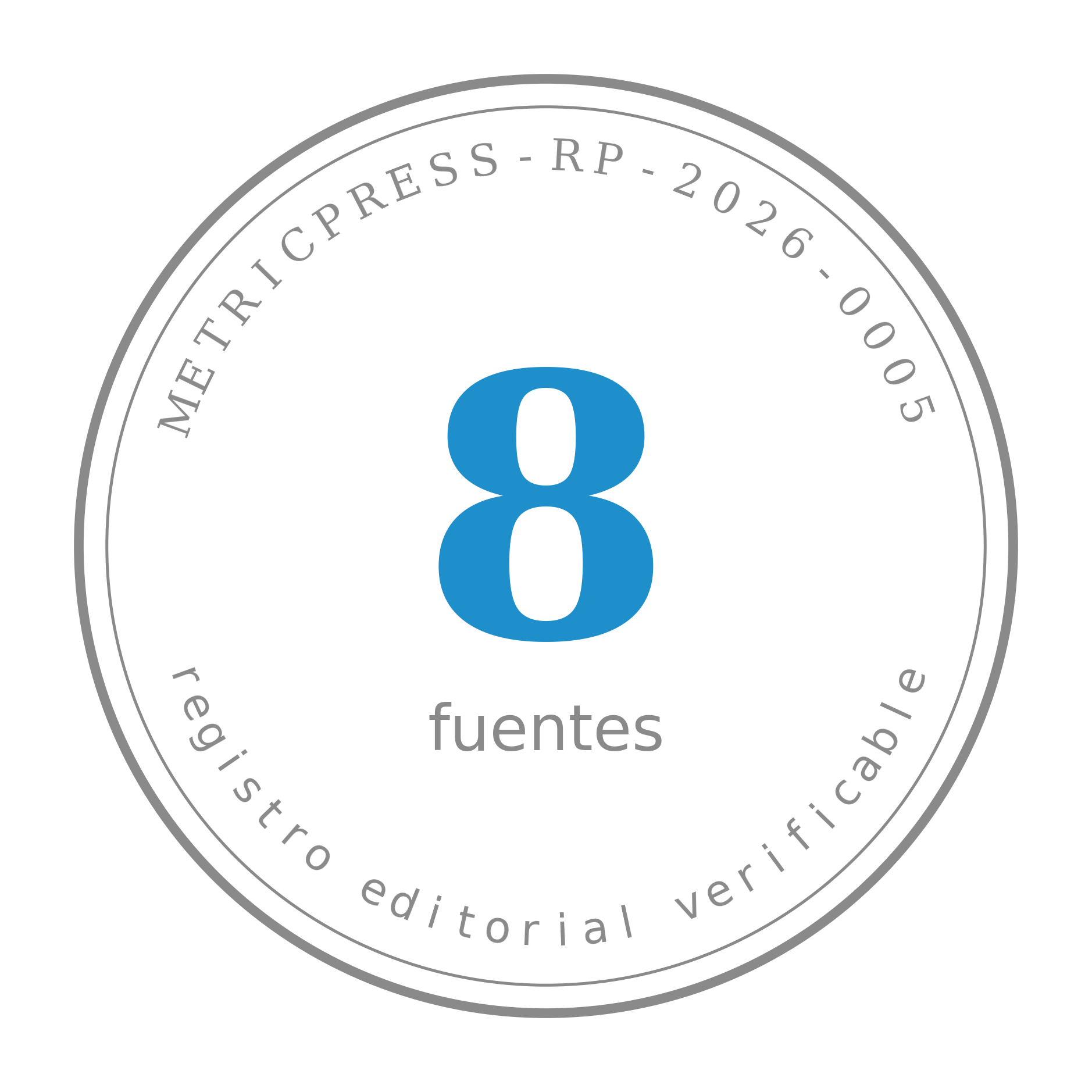 Timbre METRICPRESS-RP-2026-0005 · Acto 2