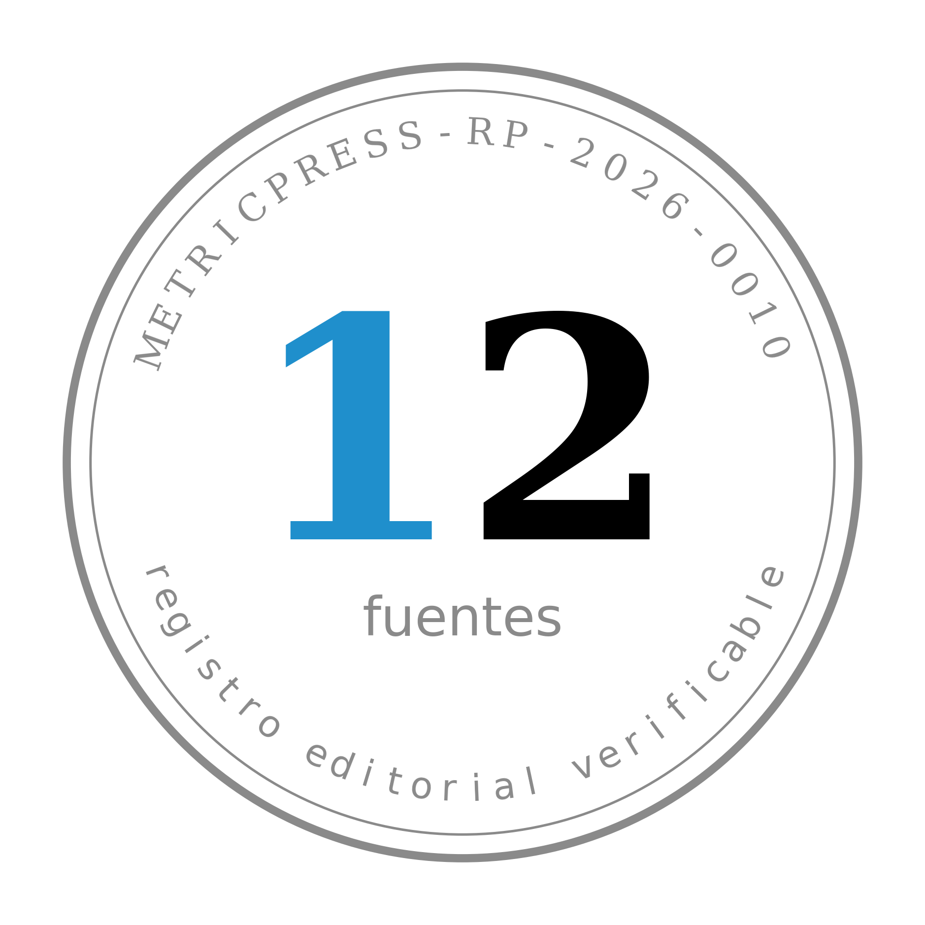 Timbre METRICPRESS-RP-2026-0010