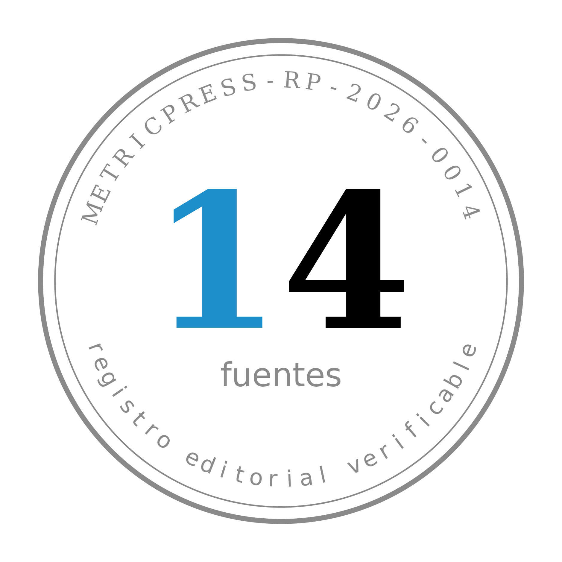 Timbre METRICPRESS-RP-2026-0014