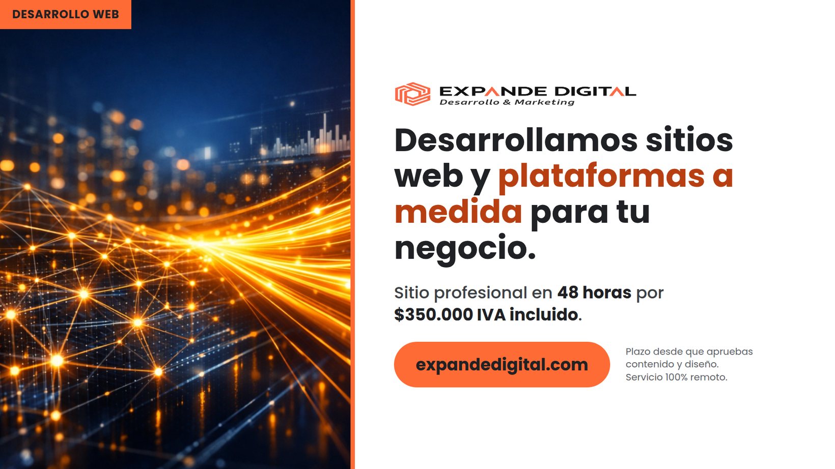 Expande Digital: Desarrollamos sitios web y plataformas a medida para tu negocio.